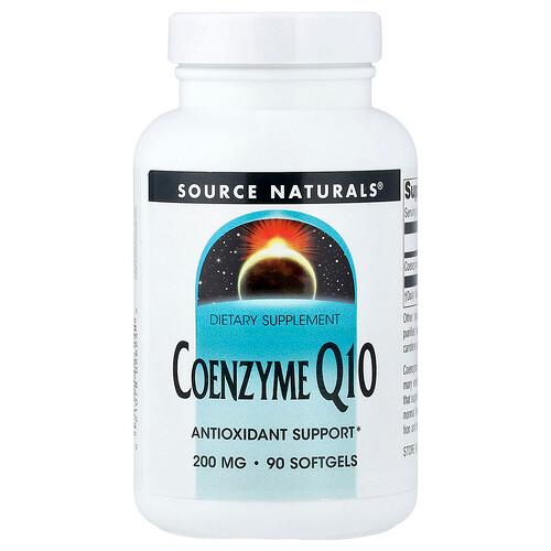소스 네츄럴 Source Naturals, 코엔자임 Q10, 200mg, 소프트젤 90정 상품 이미지