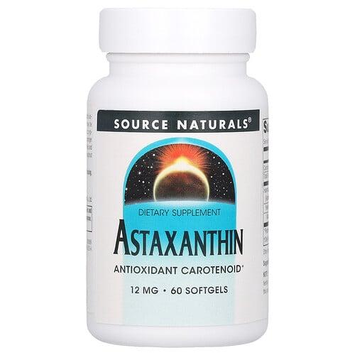 소스 네츄럴 Source Naturals, 아스타잔틴, 소프트젤 60정