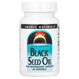 소스 네츄럴 Source Naturals, 블랙 씨드 오일, 소프트젤 60정