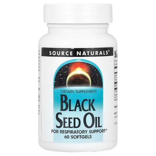 소스 네츄럴 Source Naturals, 블랙 씨드 오일, 소프트젤 60정