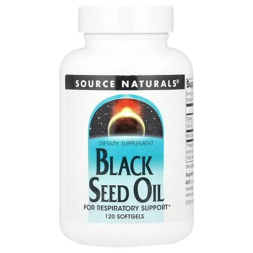 소스 네츄럴 Source Naturals, 블랙씨드오일, 소프트젤 120정(소프트젤 1정당 500mg) 상품 이미지