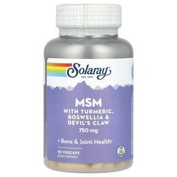 소라레이 Solaray, MSM, 750mg, VegCap 90정