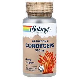소라레이 Solaray, 동충하초 버섯, 520mg, 베지 캡슐 100정