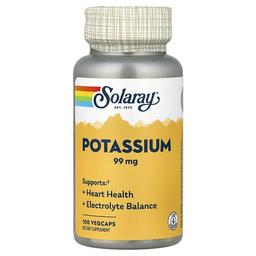 소라레이 Solaray, 칼륨, 99mg, 베지 캡슐 100정