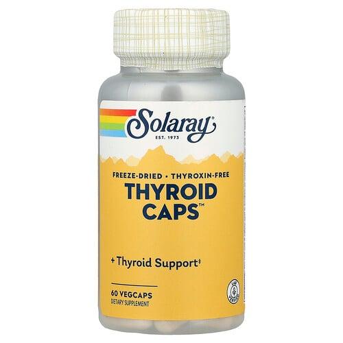 소라레이 Solaray, 동결건조 Thyroid Caps, 60정 상품 이미지