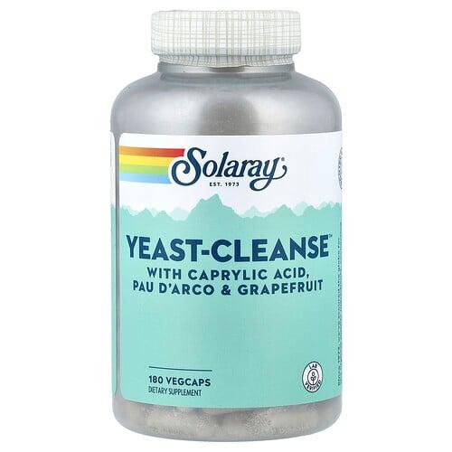소라레이 Solaray, Yeast-Cleanse, 베지 캡슐 180정 상품 이미지