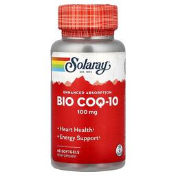 소라레이 Solaray, Bio COQ-10, 흡수력 강화, 소프트젤 60정