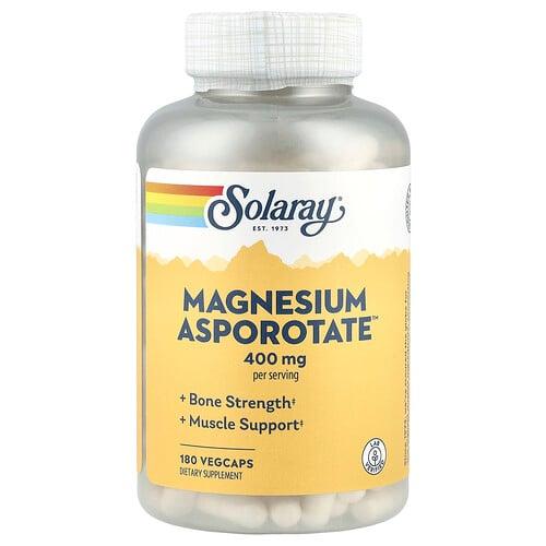 소라레이 Solaray, Magnesium Asporotate™, 베지 캡슐 180정(캡슐 1정당 200mg) 상품 이미지