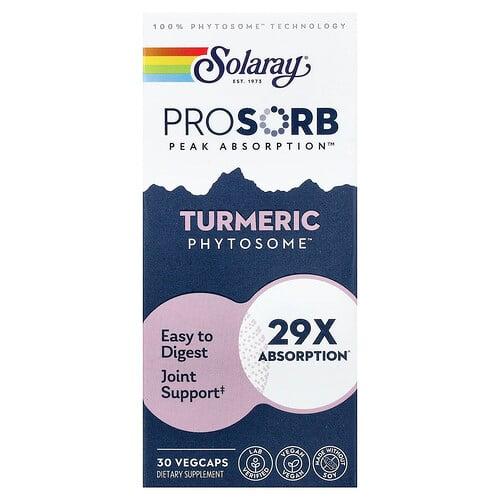 소라레이 Solaray, Turmeric Phytosome™, 베지 캡슐 30정(캡슐 1정당 500mg)