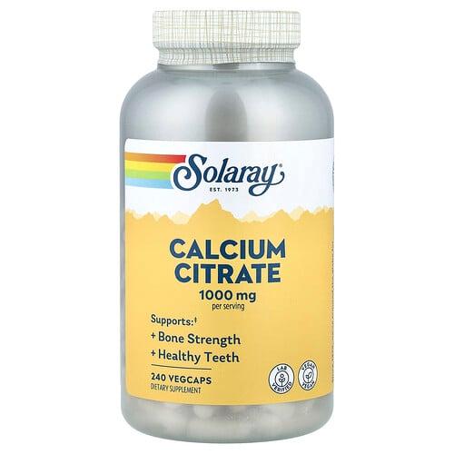 소라레이 Solaray, 칼슘시트레이트, 베지 캡슐 240정(캡슐당 250mg)