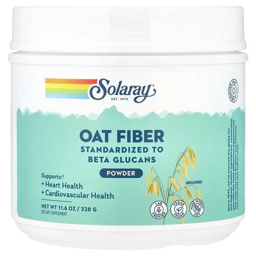 소라레이 Solaray, 귀리 섬유소 분말, 무맛, 328g(11.6oz)
