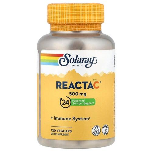 소라레이 Solaray, Reacta-C®, 500mg, 베지 캡슐 120정