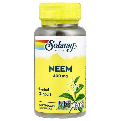 소라레이 Solaray, 님, 400mg, 베지 캡슐 100정