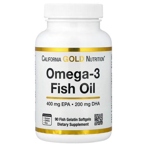 캘리포니아 골드 뉴트리션 California Gold Nutrition, 오메가3 피쉬 오일, 생체내 트라이글리세라이드, 1,000mg, 피쉬 젤라틴 소프트젤 90정 상품 이미지