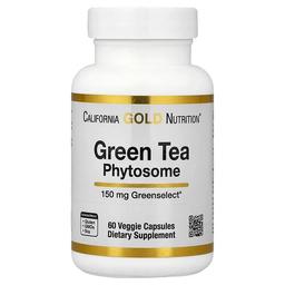 캘리포니아 골드 뉴트리션 California Gold Nutrition, Green Tea Phytosome, 150mg, 베지 캡슐 60정