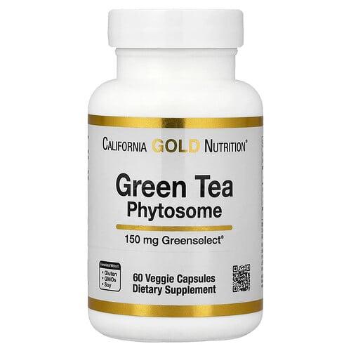 캘리포니아 골드 뉴트리션 California Gold Nutrition, Green Tea Phytosome, 150mg, 베지 캡슐 60정