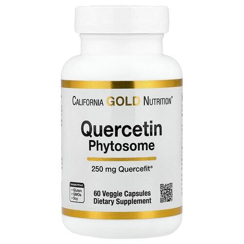 캘리포니아 골드 뉴트리션 California Gold Nutrition, Quercetin Phytosome Quercefit®, 250mg, 베지 캡슐 60정 상품 이미지