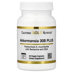 캘리포니아 골드 뉴트리션 California Gold Nutrition, 아커만시아 300억 플러스, 베르베린 포스포리피드 매트릭스 및 OEA 함유, 베지 캡슐 60정