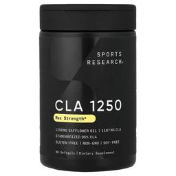 스포츠 리서치 Sports Research, CLA 1250, 소프트젤 90정