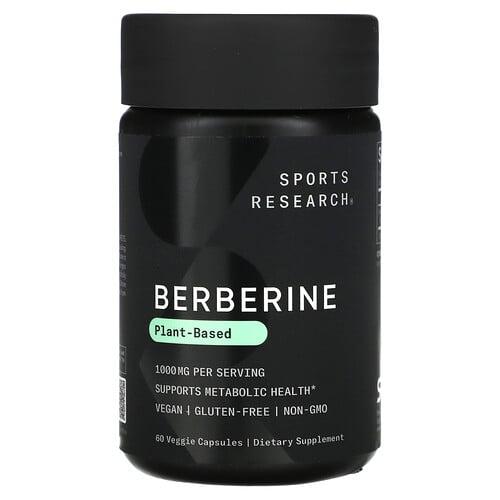스포츠 리서치 Sports Research, 베르베린, 베지 캡슐 60정(캡슐 1정당 500mg)