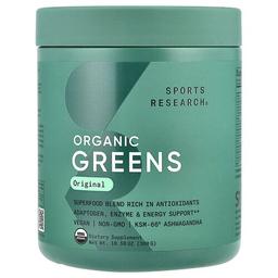 스포츠 리서치 Sports Research, 유기농 녹색 채소, 오리지널, 300g(10.58oz)