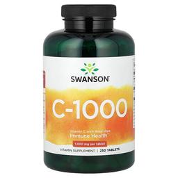 스완슨 비타민 Swanson Vitamins, 로즈힙 함유 비타민C, 1,000mg, 250정