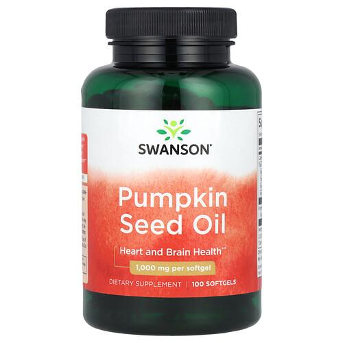 스완슨 비타민 Swanson Vitamins, 호박 씨오일, 1,000mg, 소프트젤 100정