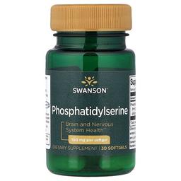 스완슨 비타민 Swanson Vitamins, 포스파티딜세린, 100mg, 소프트젤 30정