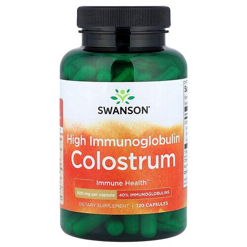 스완슨 비타민 Swanson Vitamins, 고이뮤노글로불린 콜로스트럼, 캡슐 120정(캡슐 1정당 500mg)