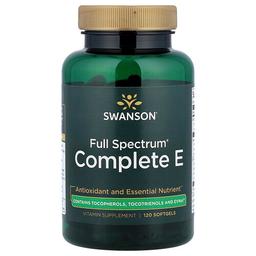 스완슨 비타민 Swanson Vitamins, Full Spectrum® Complete E, 소프트젤 120정