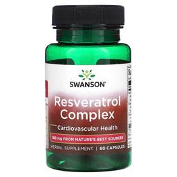 스완슨 비타민 Swanson Vitamins, 레스베라트롤 복합체, 캡슐 60정