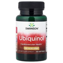 스완슨 비타민 Swanson Vitamins, Ubiquinol, 100mg, 소프트젤 60정