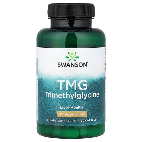 스완슨 비타민 Swanson Vitamins, TMG, 500mg, 캡슐 90정