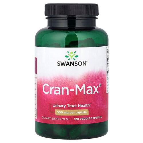 스완슨 비타민 Swanson Vitamins, Cran-Max®, 500mg, 베지 캡슐 120정