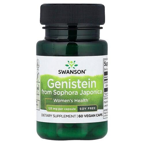 스완슨 비타민 Swanson Vitamins, 회화나무에서 추출한 제니스테인, 125mg, 베지 캡슐 60정