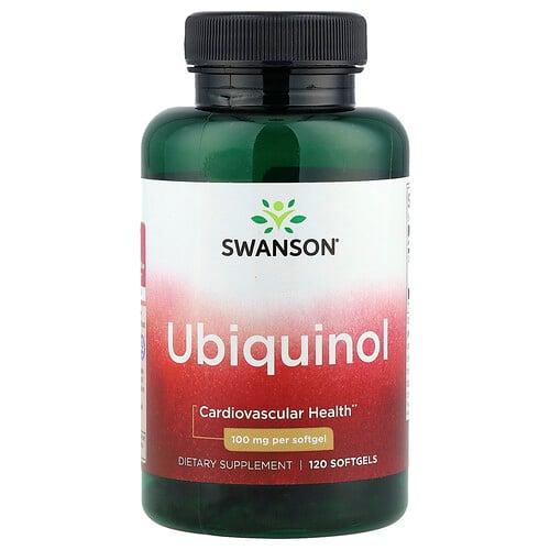 스완슨 비타민 Swanson Vitamins, 유비퀴놀, 100mg, 소프트젤 120정 상품 이미지