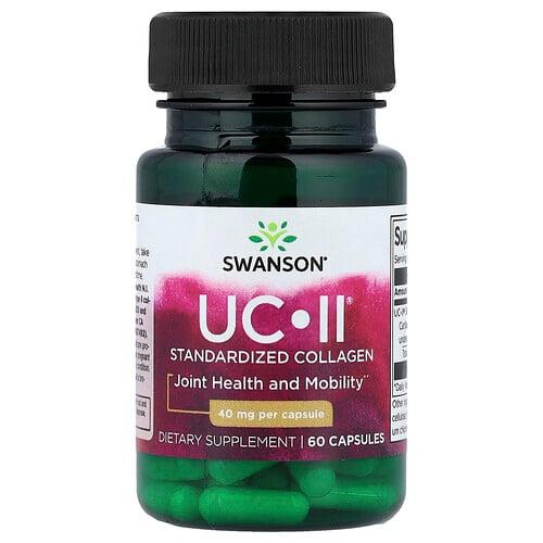 스완슨 비타민 Swanson Vitamins, UC-II® 표준화 콜라겐, 캡슐 60정