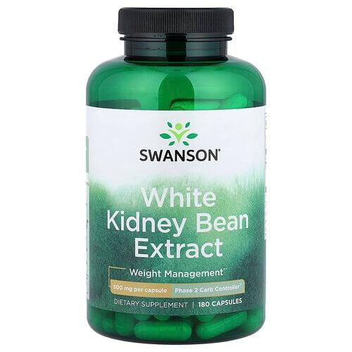 스완슨 비타민 Swanson Vitamins, 흰강낭콩 추출물, 캡슐 180정(캡슐 1정당 500mg)