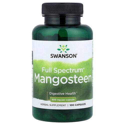 스완슨 비타민 Swanson Vitamins, Full Spectrum® 망고스틴, 500mg, 캡슐 100정
