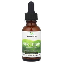 스완슨 비타민 Swanson Vitamins, 밀크시슬 액상 추출물, 알코올 및 설탕 무함유, 29.6ml(1fl oz)