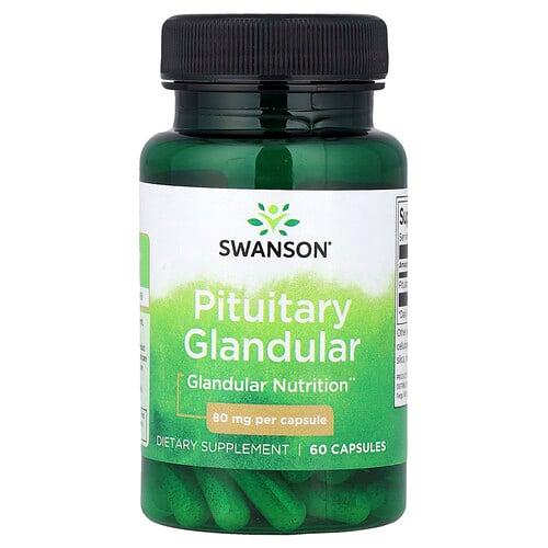 스완슨 비타민 Swanson Vitamins, 뇌하수체선, 80mg, 캡슐 60정