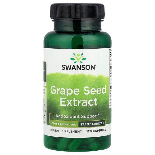 스완슨 비타민 Swanson Vitamins, 포도씨추출물, 50mg, 캡슐 120정