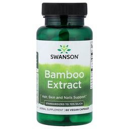 스완슨 비타민 Swanson Vitamins, 대나무 추출물, 베지 캡슐 60정(캡슐 1정당 300mg)