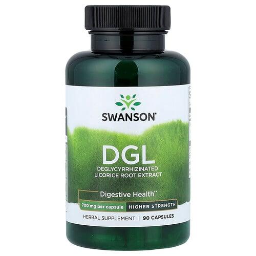 스완슨 비타민 Swanson Vitamins, DGL, 700mg, 캡슐 90정