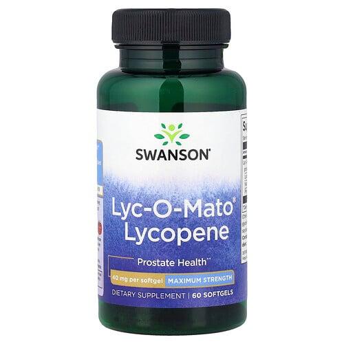 스완슨 비타민 Swanson Vitamins, Lyc-O-Mato® 라이코펜, 소프트젤 60정