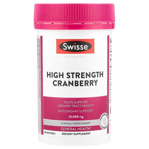 스위즈 Swisse, Ultiboost, 고영양 크랜베리, 25,000mg, 소프트젤 100정