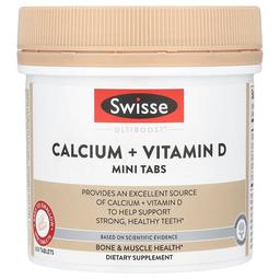스위즈 Swisse, Ultiboost® 칼슘 + 비타민D 미니 정제, 300정