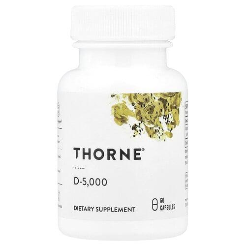쏜 리서치 Thorne, D-5,000, 캡슐 60정(캡슐 1정당 125mcg)