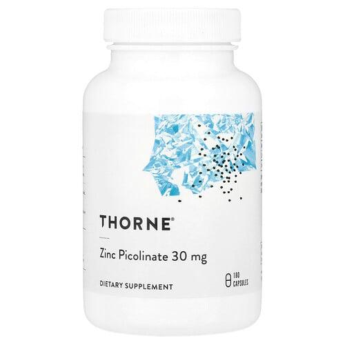 쏜 리서치 Thorne, 아연 피콜리네이트, 30mg, 캡슐 180정 상품 이미지
