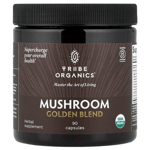 트라이브 오가닉스 Tribe Organics, 골든 버섯 혼합물, 캡슐 90정
